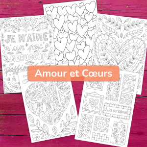 Coloriages Amour et Cœurs